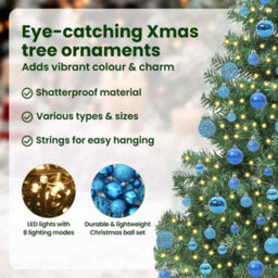 Vidaxl Christmas Tree With 300 Leds With Stand Green 180 Cm Pvc - thumbnail 9