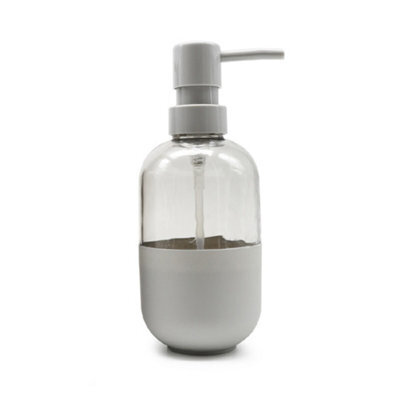Plastic Liquid Pump Soap Dispenser Grey