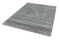 Nomadic Dark Grey Abstract Geometric Modern Easy To Clean Rug For Living Room Bedroom And Dining Room-200Cm X 290Cm - thumbnail 2