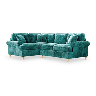 Alfie Emerald Right Hand Corner Sofa For Living Room - Fully Assembled By Roseland Furniture - image 1