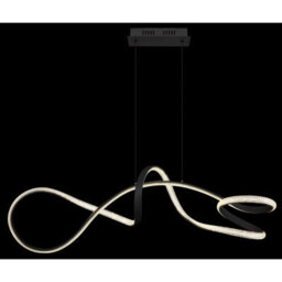 Luminosa Lighting Luminosa Swirl Pendant Ceiling Light Matt Black Led 4000K - thumbnail 5