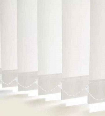 Made-To-Measure White Vertical Blind Slats (89mm) - image 1