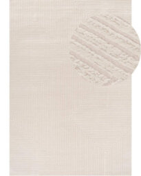 The Rugs Carmel Cream Geometric Design Area Rug And Runner Non Shedding, Stain Resistant, Soft - thumbnail 2