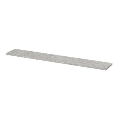 GoodHome Rigga Modular Terrazzo Grey Oak Effect Rectangular Floating Shelf (L)118Cm X (D)19Cm - image 1