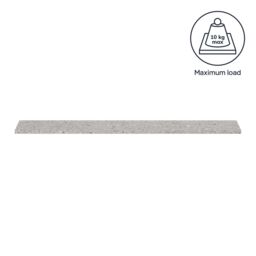 GoodHome Rigga Modular Terrazzo Grey Oak Effect Rectangular Floating Shelf (L)118Cm X (D)19Cm - thumbnail 2
