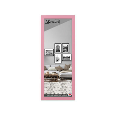 "AK Frames Sleek 16X8"" Pastel Pink Thin Modern Picture Frame - Slim And Design For Posters, Prints And Photos - Elegant Wall Frame Decor" - image 1