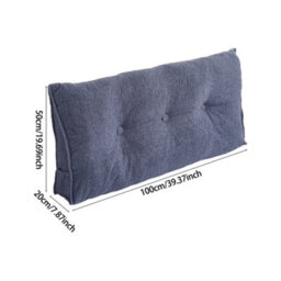 Thehotsale Cloisonné-Patterned Bed/sofa Triangular Throw Pillow, 100Cm X 20Cm X 50Cm, Made Of Teddy Bear Plush Fabric. - thumbnail 9
