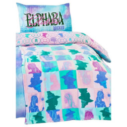 Wicked: For Good Fleece Elphaba And Glinda Blanket Pink/green/blue (150Cm X 120Cm) - thumbnail 2