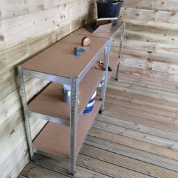 Samuel Alexander Set Of 2 Garage Shelving 90Cm Wide & 180Cm High Heavy Duty 5 Tier Multipurpose Metal Racking Unit  Or Warehouse Shelving Storage - thumbnail 8