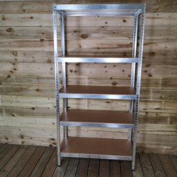 Samuel Alexander Set Of 2 Garage Shelving 90Cm Wide & 180Cm High Heavy Duty 5 Tier Multipurpose Metal Racking Unit  Or Warehouse Shelving Storage - thumbnail 7