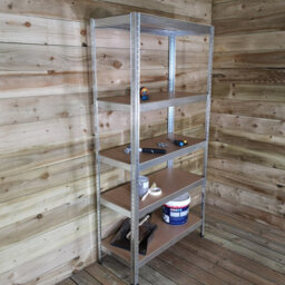 Samuel Alexander Set Of 2 Garage Shelving 90Cm Wide & 180Cm High Heavy Duty 5 Tier Multipurpose Metal Racking Unit  Or Warehouse Shelving Storage - thumbnail 6