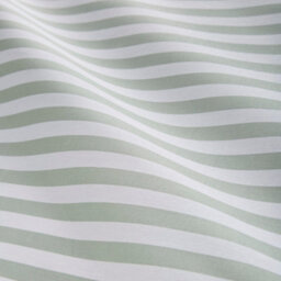Portfolio Home Pencil Stripe Geometric Sage Green Double Soft Easy Care Bed Linen Bedding Duvet Cover Quilt Set With Pillow Case - thumbnail 3
