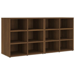 Berkfield Shoe Cabinets 2 Pcs Brown Oak 52.5X30X50 Cm - thumbnail 2
