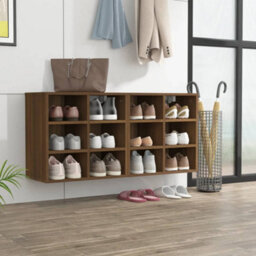 Berkfield Shoe Cabinets 2 Pcs Brown Oak 52.5X30X50 Cm