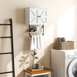 White Wall Mounted Bathroom Medicine Cabinet - thumbnail 4