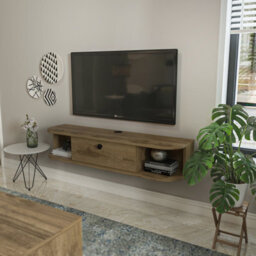 Decorotika Ibarra Modern Floating Tv Stand Tv Unit Oud - thumbnail 2