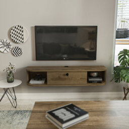 Decorotika Ibarra Modern Floating Tv Stand Tv Unit Oud - thumbnail 3