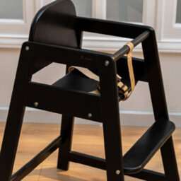 Safetots Simply Stackable Wooden High Chair, Black, Highchair For Baby And Toddler, Stylish And Practical - thumbnail 5