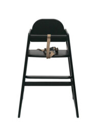 Safetots Simply Stackable Wooden High Chair, Black, Highchair For Baby And Toddler, Stylish And Practical