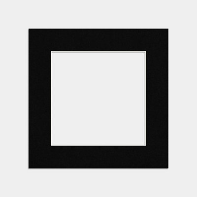 Ak Frames 60X60Cm Black Picture Mounts To Fit 40X40Cm Aperture Size - Mount Board Only (No Frame Included) - image 1