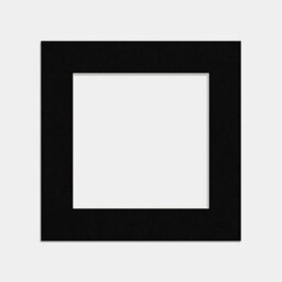 Ak Frames 60X60Cm Black Picture Mounts To Fit 40X40Cm Aperture Size - Mount Board Only (No Frame Included) - thumbnail 1