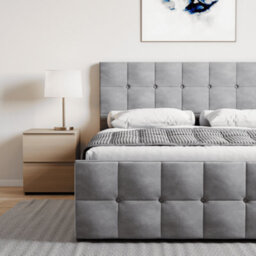 Lassic Vida Designs Valentina Light Grey Linen Ukfr 5Ft King Size Ottoman Bed Frame, 200 X 150Cm - thumbnail 7