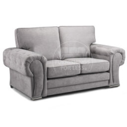 Furnishings For Less UK Milan Fabric 3 Piece Sofa Suite Grey Full Back Chesterfield Style - thumbnail 3