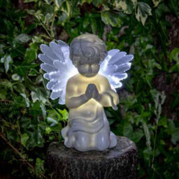 Solar Led Angel Light , Warm White Outdoor Decoration