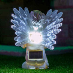 Solar Led Angel Light , Warm White Outdoor Decoration - thumbnail 4