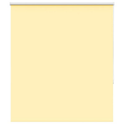 Berkfield Roller Blind Blackout Yellow 135X175 Cm Fabric Width 131.6 Cm Polyester - image 1