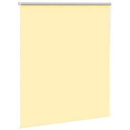 Berkfield Roller Blind Blackout Yellow 135X175 Cm Fabric Width 131.6 Cm Polyester - thumbnail 3