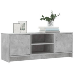 Berkfield Durable Tv Cabinet Concrete Grey 102X30X37.5 Cm Engineered Wood - thumbnail 3