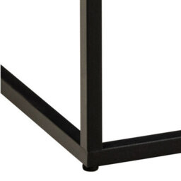 Furniture To Go Barossa Coffee Table With Black Marble Marquina Top & Black Steel Base 60Cm - thumbnail 6