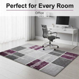 Modern Box Design Area Rug Soft Thick Pile Carpet Living Room Bedroom Kitchen Non Shedding Polypropylene Rug 200X290 Cm - thumbnail 6