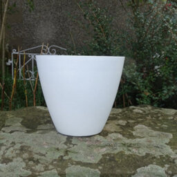 Anglo Eastern Trading Co 33Cm Savannah Planter Matt White Planter Pot