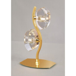Luminosa Lighting Luminosa Alfa Table Lamp 2 Light G9 French Gold - thumbnail 2
