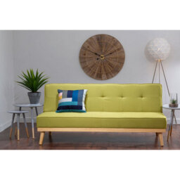 Orsina 3 Seat Green Sofa Bed, Comfy Padded Velvet Seat, Built To Last Bedroom Sofa, Easy To Clean Lounge Sofa - thumbnail 6