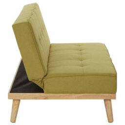Orsina 3 Seat Green Sofa Bed, Comfy Padded Velvet Seat, Built To Last Bedroom Sofa, Easy To Clean Lounge Sofa - thumbnail 4