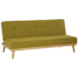 Orsina 3 Seat Green Sofa Bed, Comfy Padded Velvet Seat, Built To Last Bedroom Sofa, Easy To Clean Lounge Sofa - thumbnail 2