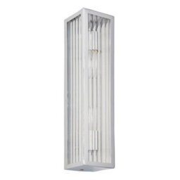 Anson Lighting Cranbrook 2Lt Bathroom Wall Light Finished In Chrome Plate And Clear Ribbed Glass - thumbnail 4