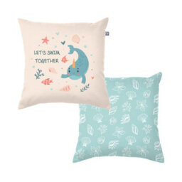 rucomfy Beanbags Rucomfy Under The Sea Cushion 40X40Cm - Soft Decorative Throw Pillow For Kids - thumbnail 4