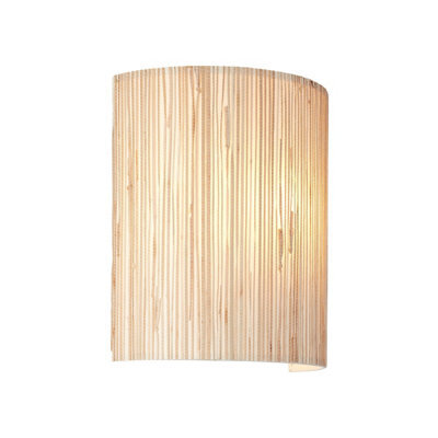 Luminosa Lighting Luminosa Longshore Shade Wall Lamp, Natural Seagrass, Matt Black - image 1