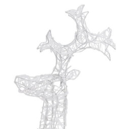 Berkfield Reindeer Christmas Decorations 3 Pcs 60X16X100 Cm Acrylic - thumbnail 5