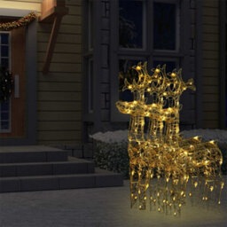 Berkfield Reindeer Christmas Decorations 3 Pcs 60X16X100 Cm Acrylic - thumbnail 7