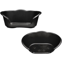 KetoPlastics Small Dog Bed Plastic Pet Bed - Black - thumbnail 7