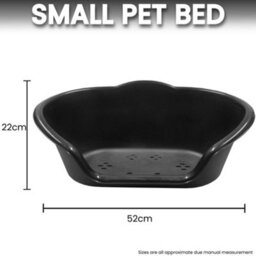 KetoPlastics Small Dog Bed Plastic Pet Bed - Black - thumbnail 6