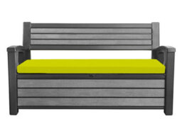 Crescent Garden Iceni & Eden Bench Seat Pad Water Resistant Garden Keter Bench Cushion Pad 128X50X5Cm Lime Green Removable Cover - thumbnail 1