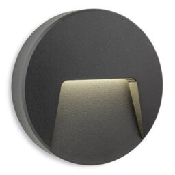 CGC Lighting Cgc Black Round Led Surface Mount Wall Light Down Diffuser Natural White Colour  Weatherproof Polycarbonate Garden Outdoor Lamp