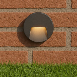 CGC Lighting Cgc Black Round Led Surface Mount Wall Light Down Diffuser Natural White Colour  Weatherproof Polycarbonate Garden Outdoor Lamp - thumbnail 7