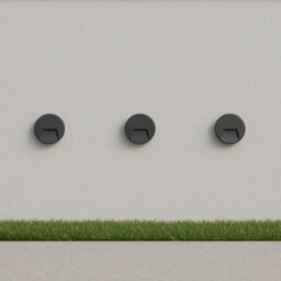 CGC Lighting Cgc Black Round Led Surface Mount Wall Light Down Diffuser Natural White Colour  Weatherproof Polycarbonate Garden Outdoor Lamp - thumbnail 6